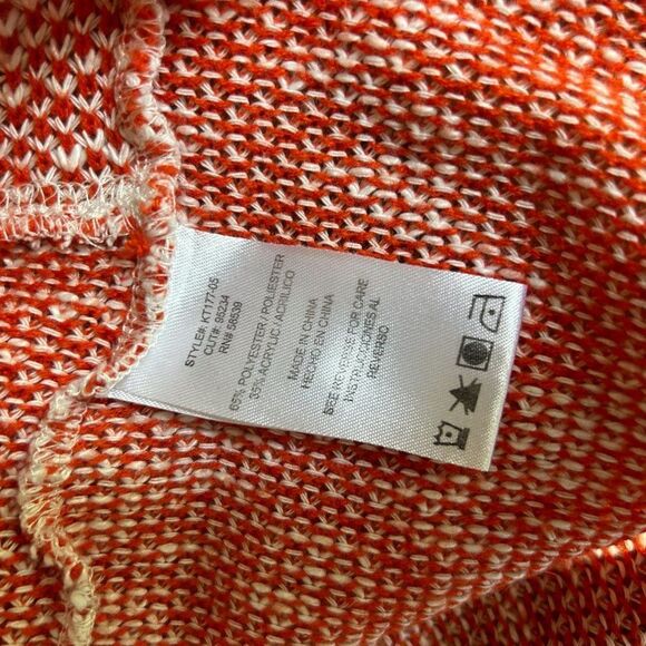 Kut From The Kloth Medium Orange White Knit Sweater - Picture 3 of 7